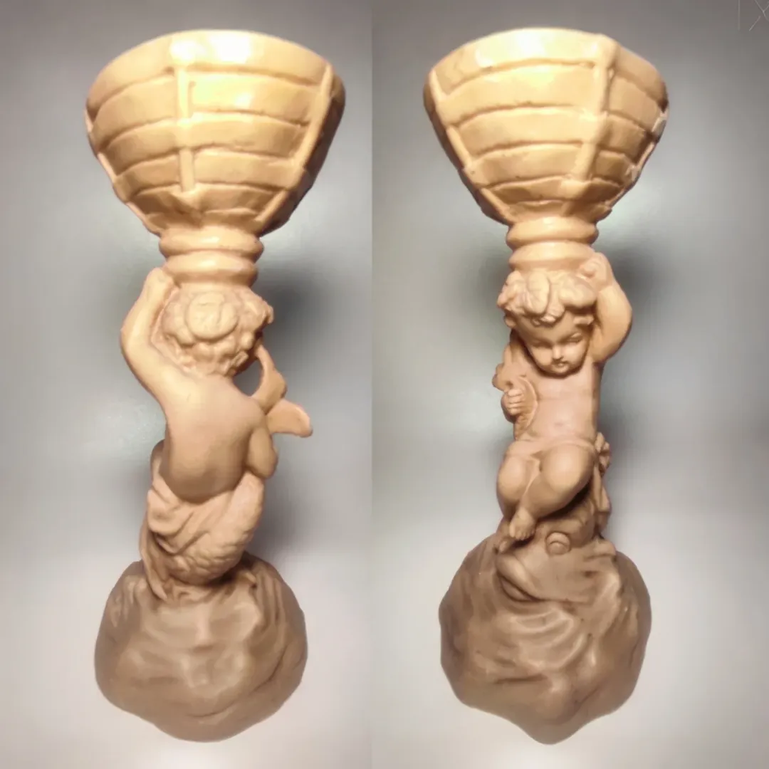 شمعدان قدیمی امضادار