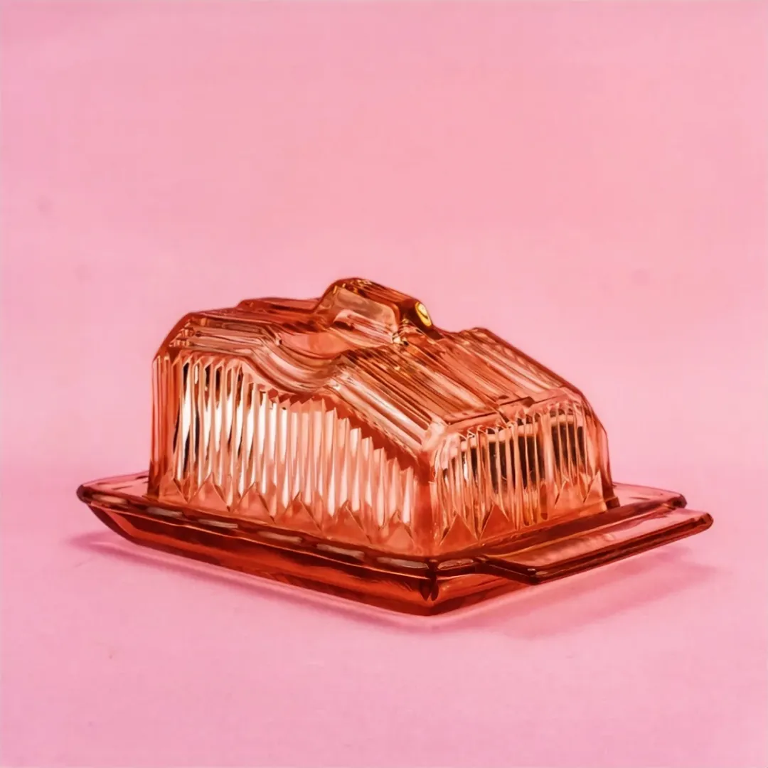 ظرف کره شیشه‌ای کهربایی انگلیسی سنگین